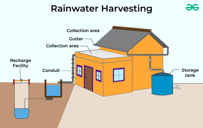 Rainwater harvesting systems in housing